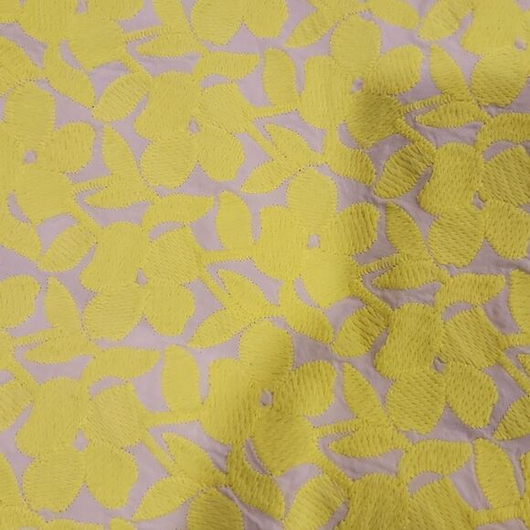 J. Crew florescent yellow embroidered floral skirt size 8! - Picture 10 of 13